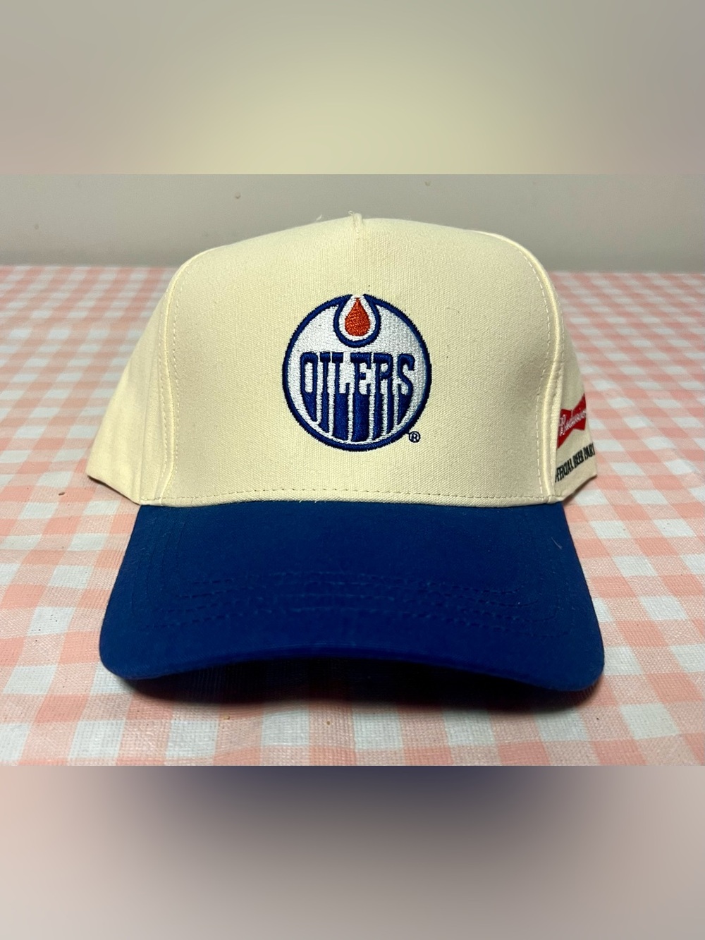 Budweiser Edmonton Oilers NHL Snapback Hat